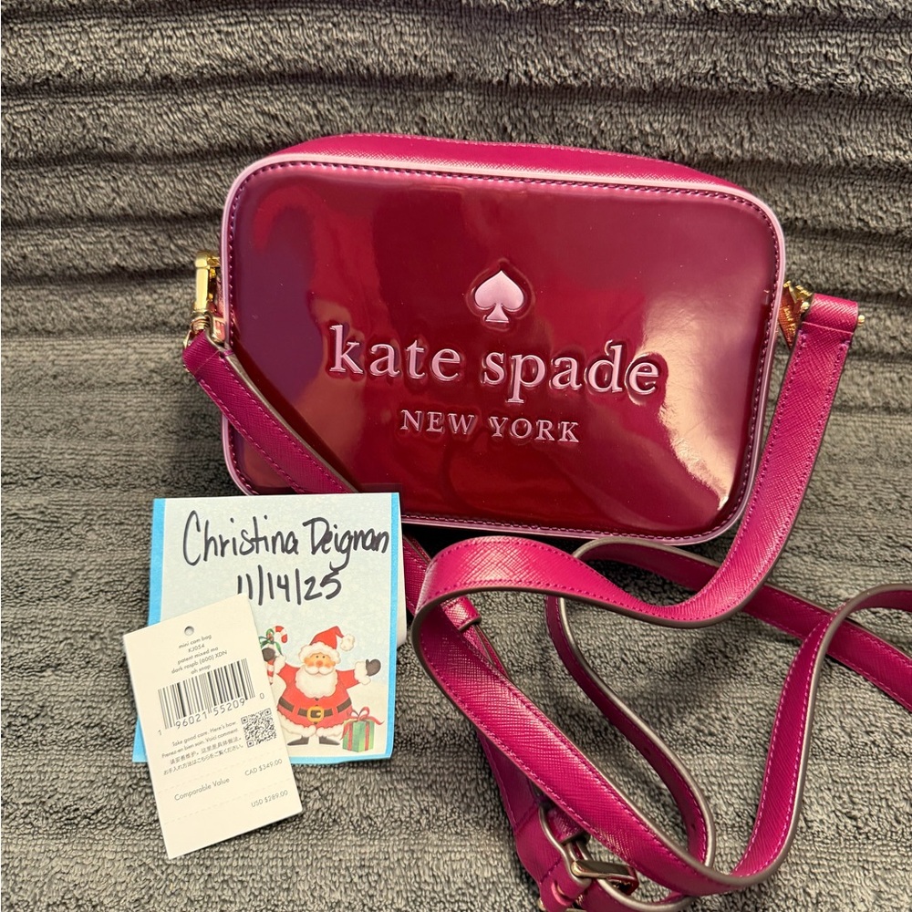 Kate Spade- Oh Snap Mini Camera Bag - Dark Raspberry
